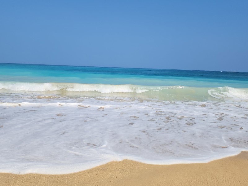 waves on the beach