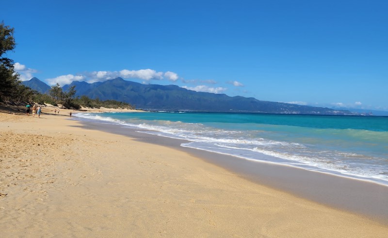beautiful white beach